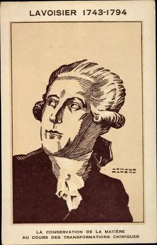 Künstler Ak Antoine Laurent de Lavoisier, Chemiker, Jurist