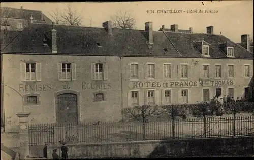 Ak Châtillon en Bazois Nièvre, Hotel de France