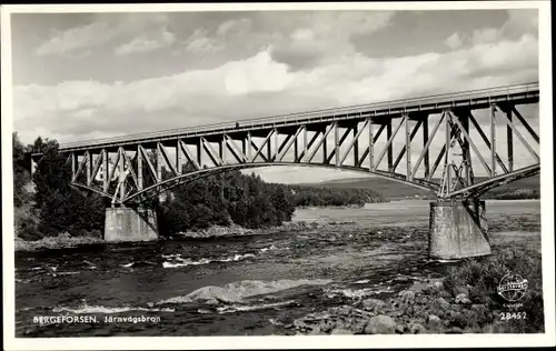 Ak Bergeforsen Schweden, Järnvägsbron