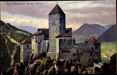 Ak Bozen Bolzano Südtirol, Burg Karneid