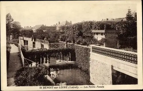 Ak Saint-Benoît-sur-Loire Loiret, Les Petits Fossés