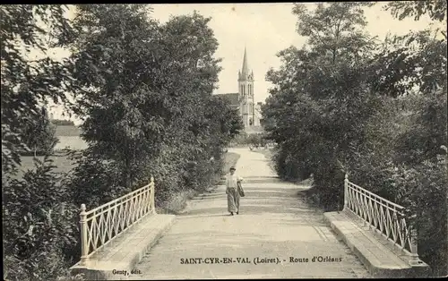 Ak Saint Cyr en Val Loiret, Route d´Orléans