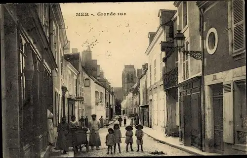 Ak Mer Loir et Cher, Grande Rue