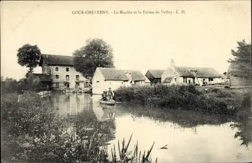 Ak Cour-Cheverny Loir-et-Cher, Le Moulin et la Ferme de Vollay