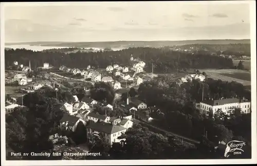 Ak Gamleby Schweden, Fran Garpedansberget, Panorama