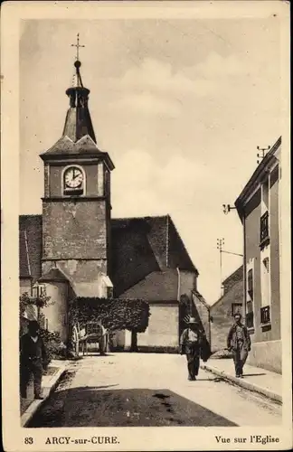 Ak Arcy-sur-Cure, Yonne, L´Église