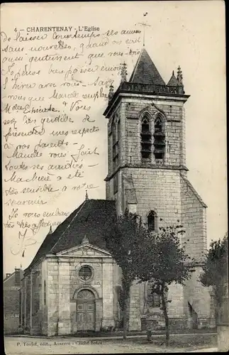 Ak Charentenay Yonne, L´Église