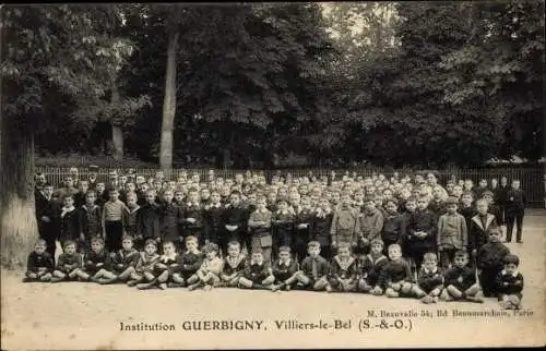 Ak Villiers-le-Bel Val-d´Oise, Institution de Jeunes Gens, Guerbigny