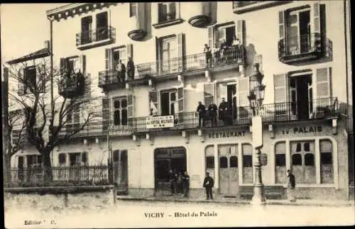 Ak Vichy Allier, Hôtel du Palais