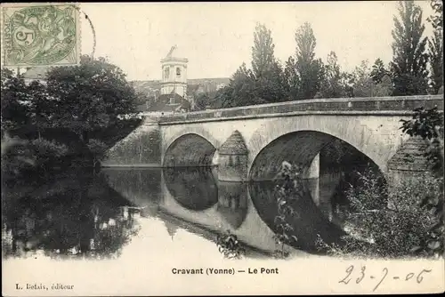 Ak Cravant Yonne, Le Pont