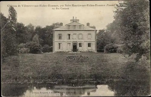 Ak Villeneuve aux Riches Hommes Yonne, Le Chateau
