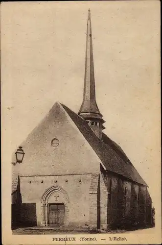 Ak Perreux Yonne, L'Eglise