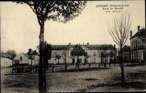 Ak Longué Maine et Loire, Place du Marché aux Vaches