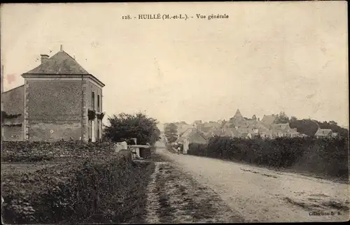 Ak Huillé Maine et Loire, Vue Générale