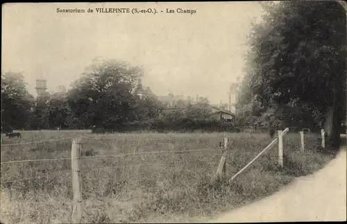 Ak Villepinte Seine-Saint-Denis, Sanatorium, les Champs