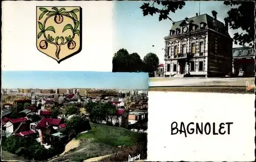 Ak Bagnolet Seine Saint Denis, Mairie et Vue Générale