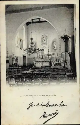 Ak Ile Saint Denis, Intérieur de l´Église