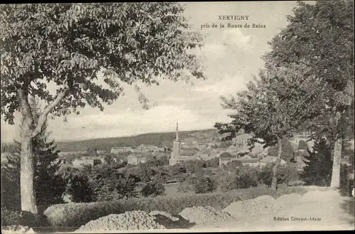 Ak Xertigny Vosges, Pris de la Route des Bains