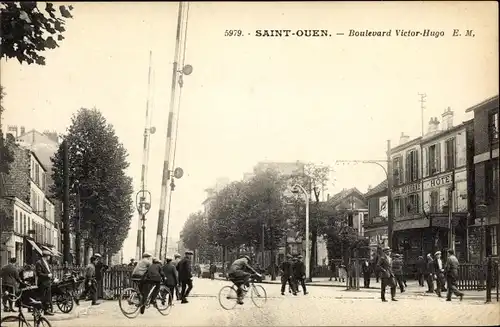 Ak Saint Ouen Seine Saint Denis, Boulevard Victor Hugo