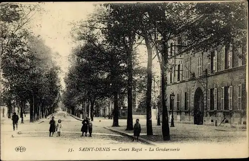 Ak Saint Denis Seine Saint Denis, Cours Ragot, Gendarmerie