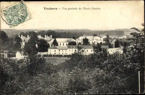 Ak Vaujours Seine Saint Denis, École Fénelon, Vue Générale