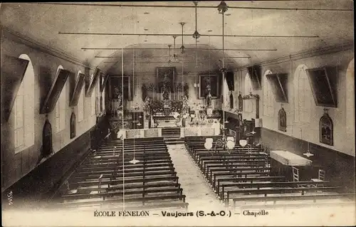 Ak Vaujours Seine Saint Denis, École Fénelon, Chapelle