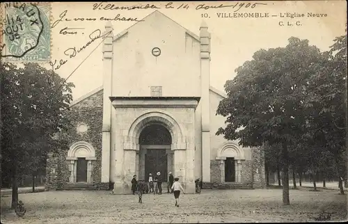 Ak Villemomble Seine Saint Denis, L´Église Neuve