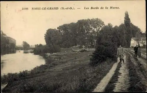 Ak Noisy le Grand Seine et Marne, Bords de la Marne