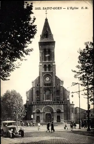 Ak Saint Ouen Seine Saint Denis, L´Église