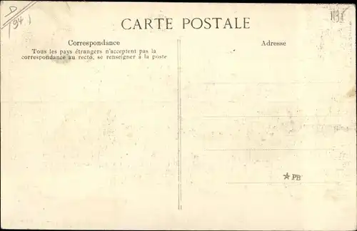 Ak Alfortville Val de Marne, Inondations de 1910, Barque lors d´une évacuation