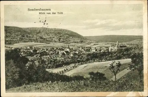 Ak Sondershausen im Kyffhäuserkreis Thüringen, schöne Detailansicht