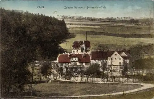 Ak Zeitz in Sachsen Anhalt, Zeitzer Schweiz, Schneidemühle