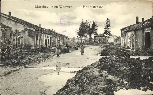 Ak Marchéville en Woëvre Meuse, Hauptstraße