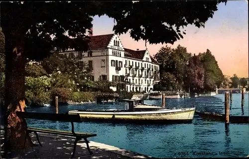 Ak Konstanz am Bodensee, Insel Hotel, Außenansicht
