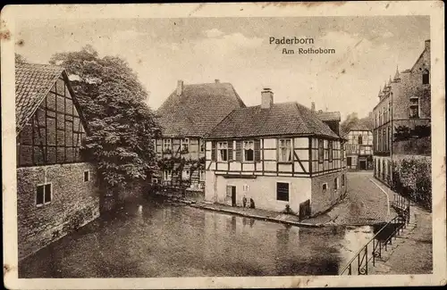 Ak Paderborn in Nordrhein Westfalen, Am Rothoborn