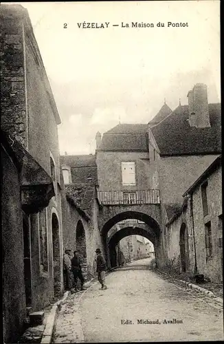 Ak Vézelay Yonne, Maison du Pontot