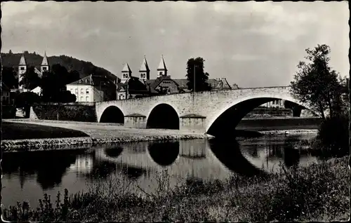Ak Echternach Luxemburg, Le Pont, Prise de vue d'Allemagne