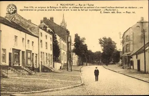 Ak Rochefort Wallonien Namur, Rue de l'Eglise