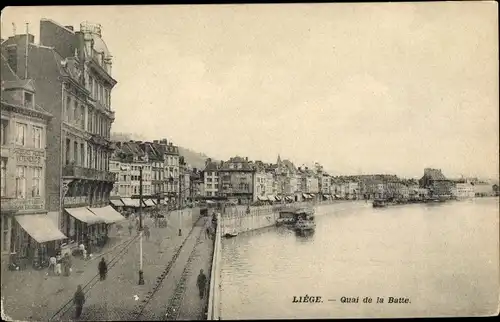 Ak Liège Lüttich Wallonien, Quai de la Batte