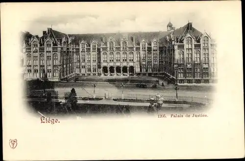 Ak Liège Lüttich Wallonien, Palais de Justice