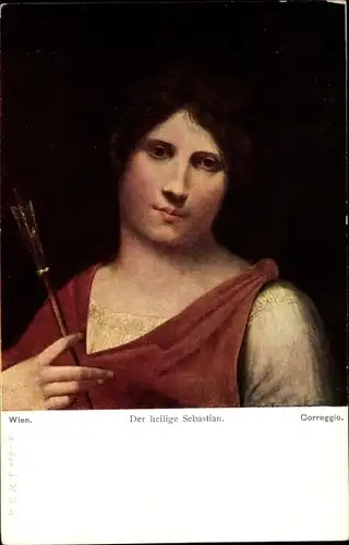 Künstler Ak Correggio, Der heilige Sebastian, BKWI 413-8