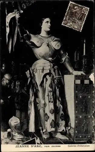 Künstler Ak Ingres, Jeanne d'Arc, Portrait