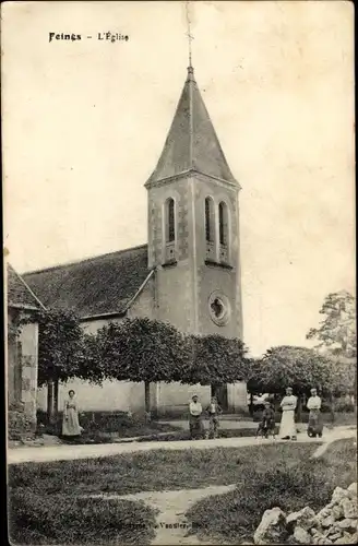 Ak Feings Loir et Cher, l´Église