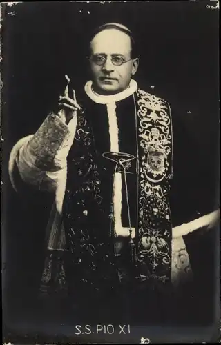 Ak Papst Pius XI., Achille Ambrogio Damiano Ratti