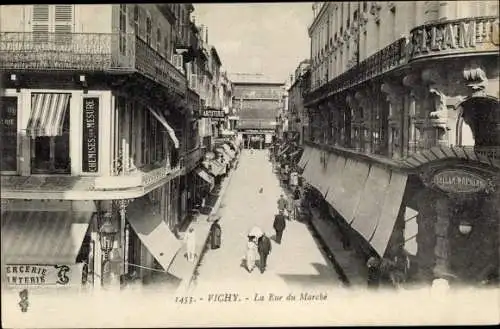 Ak Vichy Allier, Rue du Marché