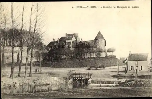 Ak Dun sur Auron Cher, Châtelet et Remparts