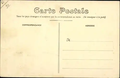 Ak Colombes Hauts de Seine, Inondations de 1910, Rue Beauséjour