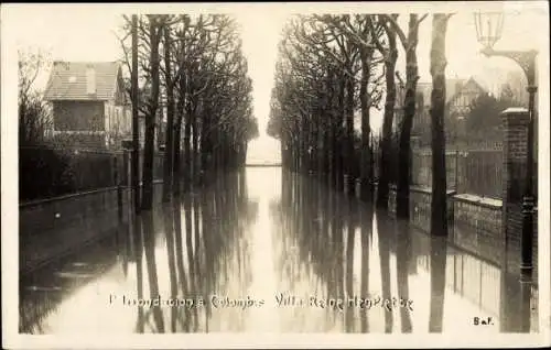 Ak Colombes Hauts de Seine, Inondations de 1910, Villa Reine Henriette