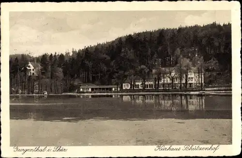 Ak Georgenthal in Thüringen, Kurhaus Schützenhof