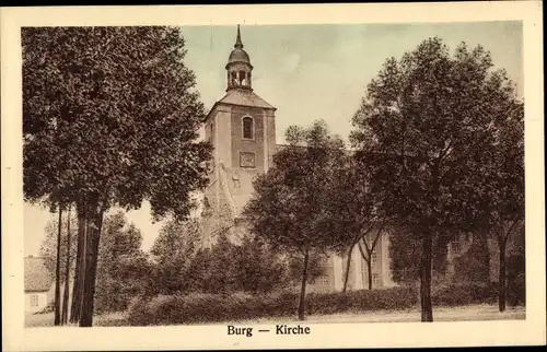 Ak Burg bei Magdeburg, Kirche